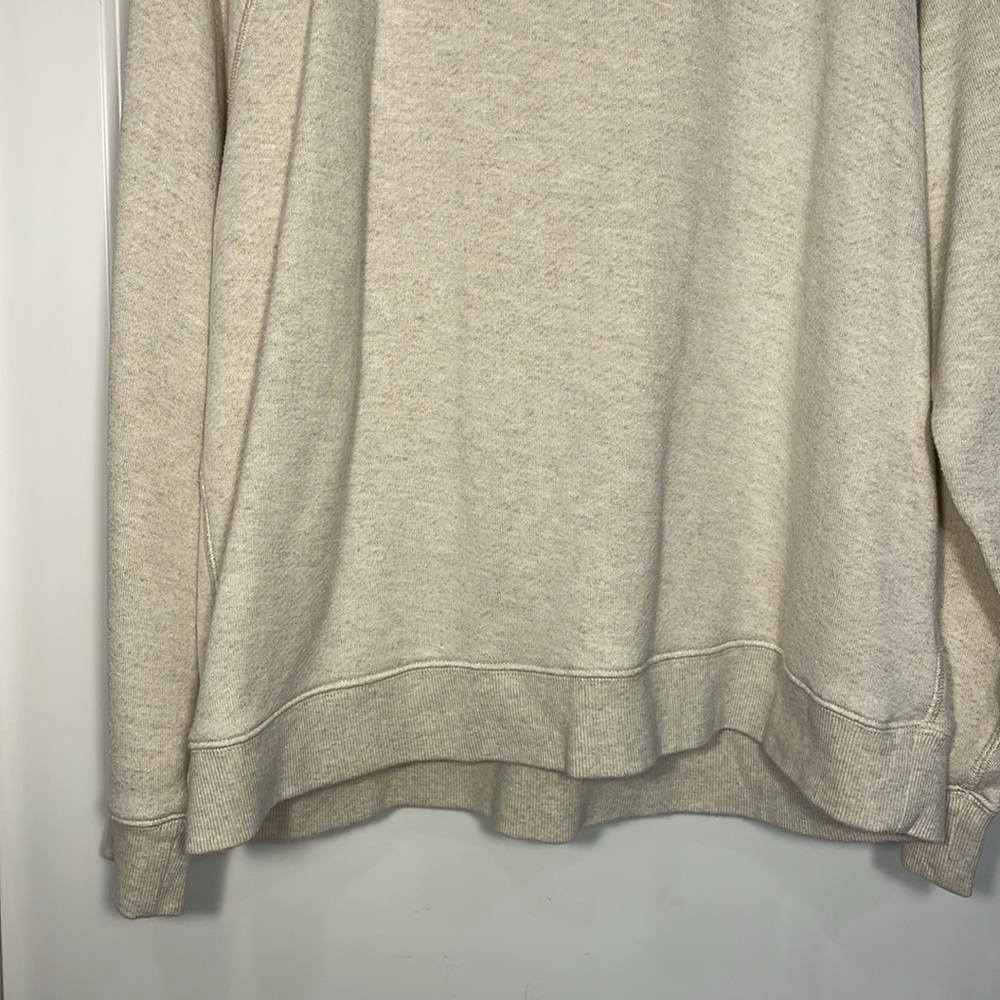 JENNI KAYNE Saturday Sweatshirt Sz XL Oatmeal French Terry Crewneck Long Sleeve - Picture 5 of 14
